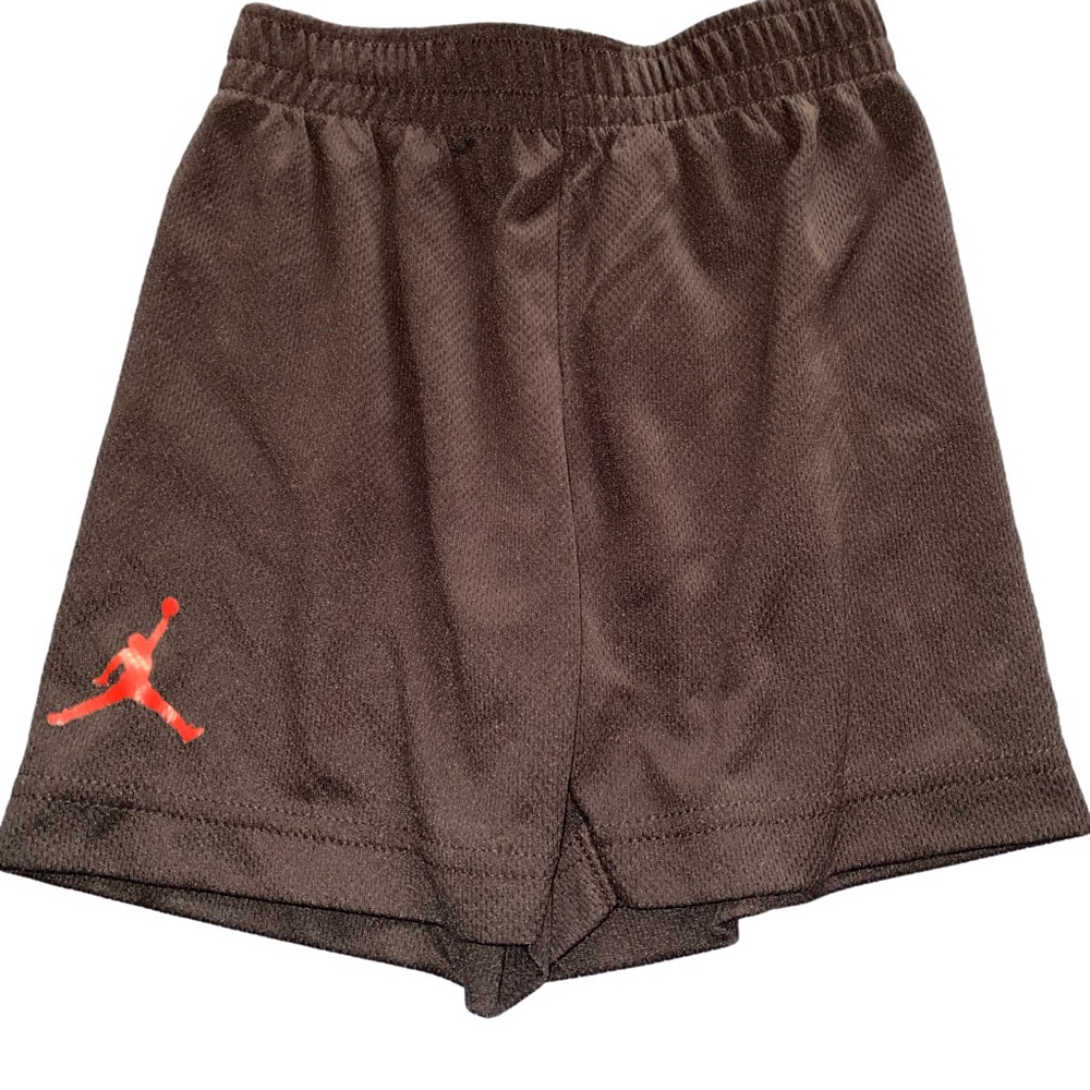 Boys Jordan Shorts Size 3T Black with Red Logo